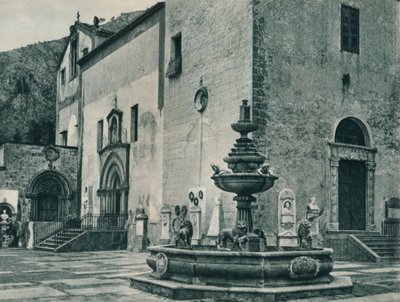 公共の噴水、パレルモ、シチリア島、イタリア、1927 作： Eugen Poppel