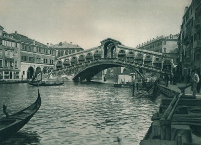 リアルト橋、ヴェネツィア、イタリア、1927 作： Eugen Poppel