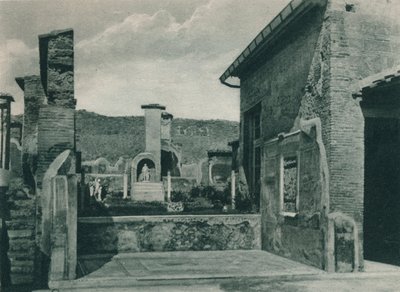 フォーラムに昇る通り、ポンペイ、イタリア、1927 作： Eugen Poppel