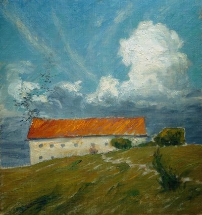 古城、スケッチ 作： Eugen Prinz von Schweden