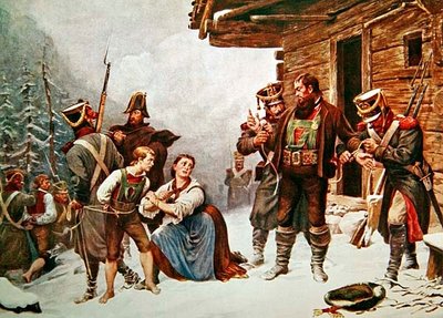 1月19日のアンドレアス・ホーファーのキャプチャ 作： Eugen von (after) Blaas