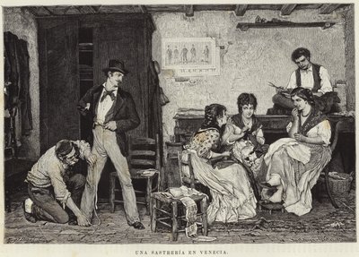 ヴェネツィアのテーラー 作： Eugen von Blaas