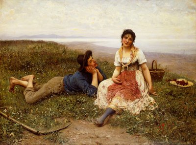 浮気、1887 作： Eugen von Blaas