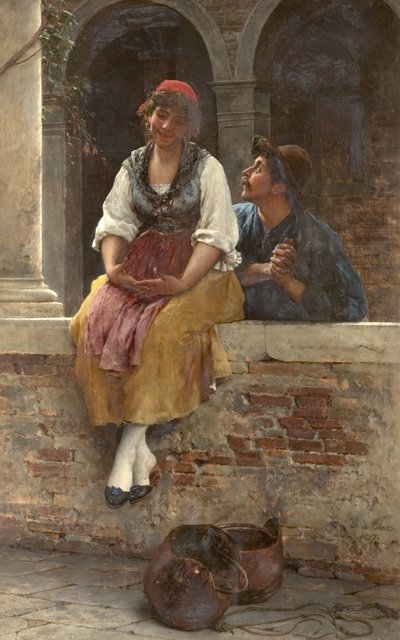 オファー、1887 作： Eugen von Blaas