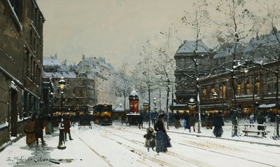 パリ北駅 作： Eugene Galien Laloue