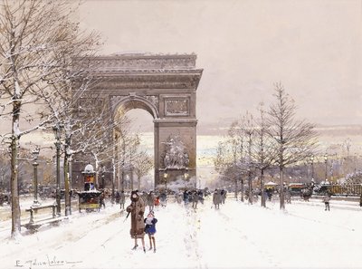 凱旋門 作： Eugene Galien Laloue