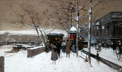 Quai de Seine 作： Eugene Galien Laloue