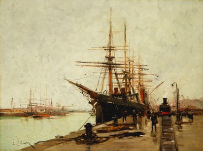 港 作： Eugene Galien Laloue
