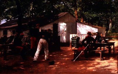 休息する第6連隊の兵士たち 作： Eugene Alexis Girardet