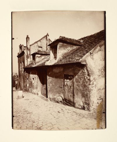 [モンマルトル】ミュゼットの家 作： Eugène Atget