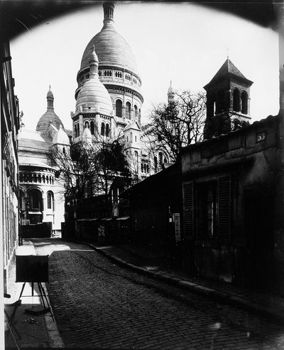パリ、サクレクール寺院、1900年頃（ゼラチンシルバープリント） 作： Eugène Atget
