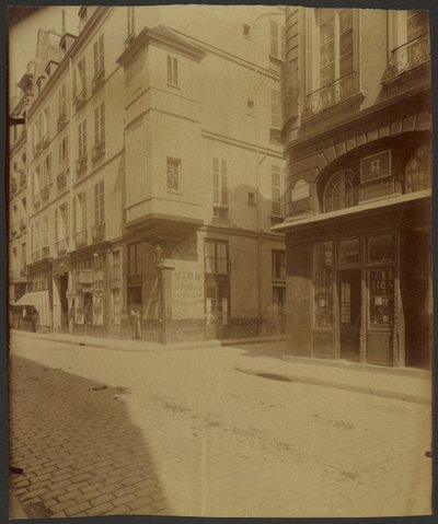サン・ポール通りの塔屋。  アンリ3世の侍医ボタルの執務室であったと伝えられる。 作： Eugène Atget