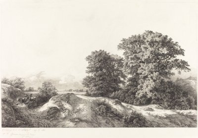 ヴォー・ド・セルネーの樫の木、1840年。 作： Eugene Bléry