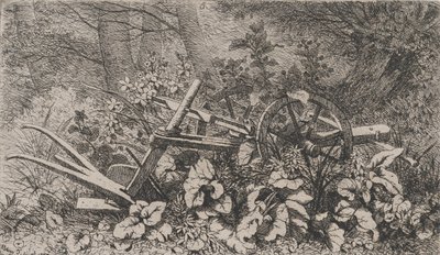 ゴボウを使った鋤、1858年。 作： Eugene Bléry