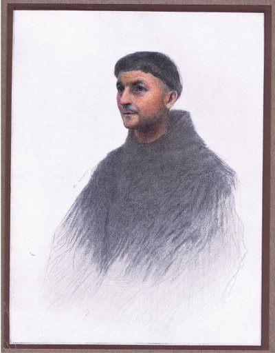 修道士、1919 作： Eugene Burnand