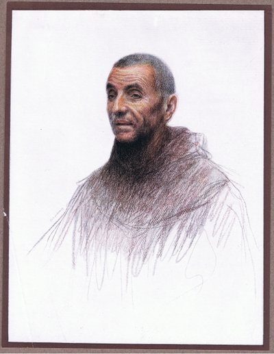 修道士ジュニパー、1919 作： Eugene Burnand
