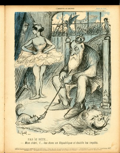 バター プレート、57 番、風刺的な色 作： Eugene Cadel