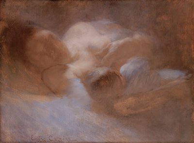 母性（苦悩）（キャンバスに油彩） 作： Eugène Carrière