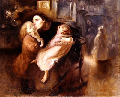 マタニティーのための習作（油彩・キャンバス） 作： Eugène Carrière