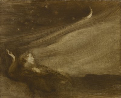 熟考者 作： Eugène Carrière