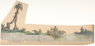 パリのオペラ座の舞台セットのデザイン、1828-90年。 作： Eugene Ciceri