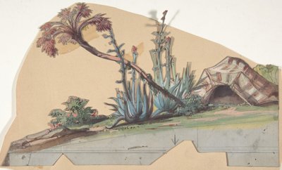 パリのオペラ座の舞台セットのデザイン、1830～90年。 作： Eugene Ciceri