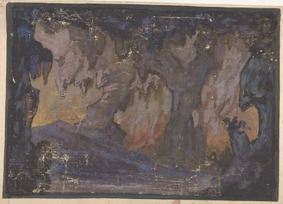 パリのオペラ座の舞台セットのデザイン、1830～90年。 作： Eugene Ciceri