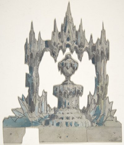 パリのオペラ座の舞台セットのデザイン、1830～90年。 作： Eugene Ciceri