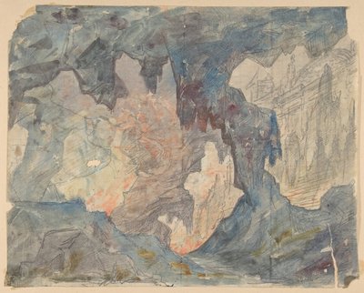 パリのオペラ座の舞台セットのデザイン、1830～90年。 作： Eugene Ciceri