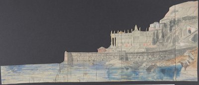 パリのオペラ座の舞台セットのデザイン、1830～90年。 作： Eugene Ciceri