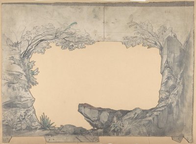 パリのオペラ座の舞台セットのデザイン、1830～90年。 作： Eugene Ciceri