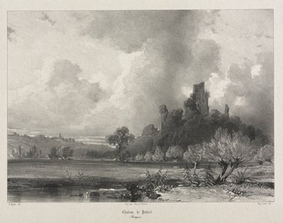 古代フランスの絵のようにロマンチックな旅。 ブルターニュ：ペンノエ城 作： Eugene Ciceri