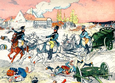 第一次フランス帝国の軍事輸送 作： Eugene Courboin
