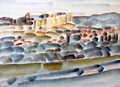 「城砦の通過」、c1918-1936 作： Eugene Dabit
