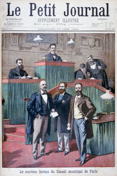 パリの新しい市議会、1900 作： Eugene Damblans