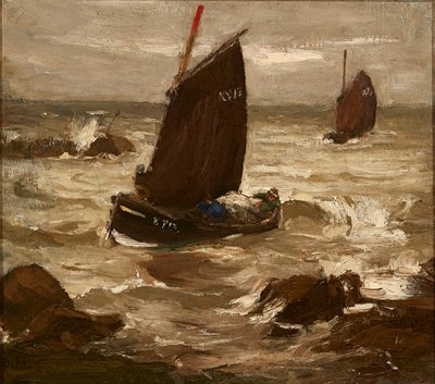 海岸沿いのレース（キャンバスに油彩） 作： Eugene Dekkert
