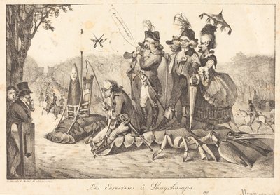 ロンシャンのザリガニ、1822年。クリエイター：ウジェーヌ・ドラクロワ、シャルル・エティエンヌ・ピエール・モット。 作： Eugene Delacroix, Charles Etienne Pierre Motte