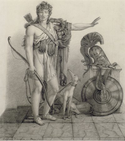 ヒッポリトゥス、1832年、ピエールナルシスゲラン男爵（1774-1833）による絵画の後（木炭） 作： Eugene Denagers
