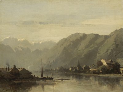 スイスの湖、1838-90 作： Eugene Deshayes