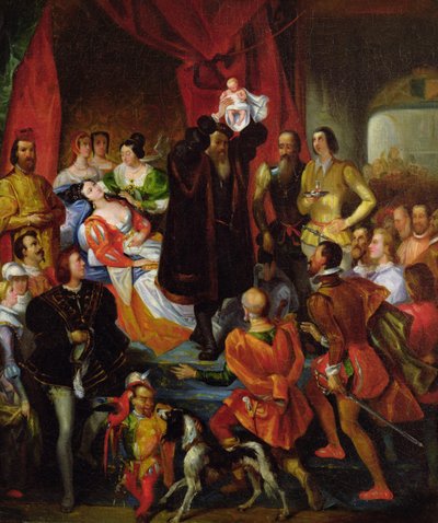 アンリ4世の誕生、1827年頃 作： Eugene Deveria