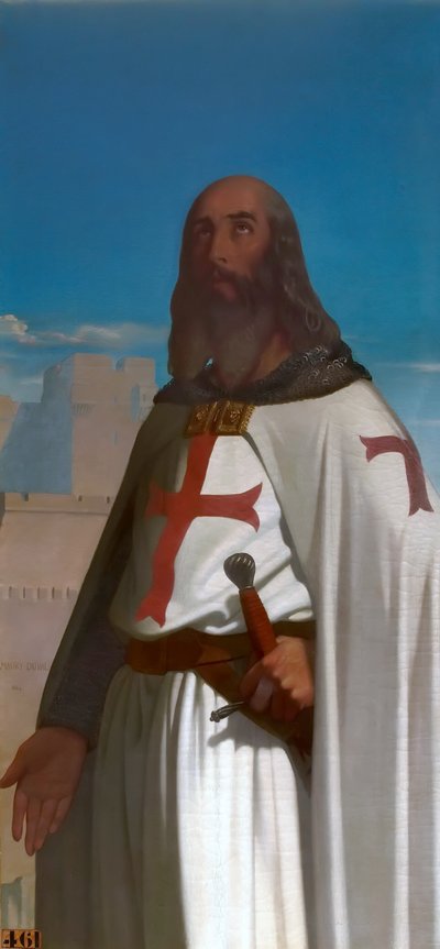 ジャック・ド・モレイ、テンプル騎士団のグランドマスター 作： Eugene Emmanuel Amaury Duval
