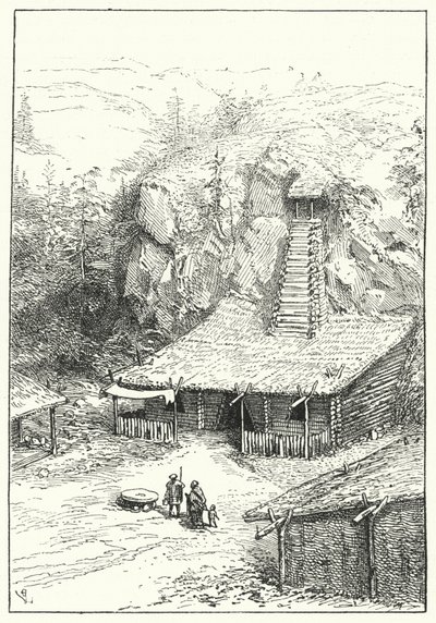 古代インドに住むアーリア人 作： Eugene Emmanuel after Viollet le Duc