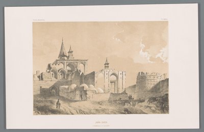 カシャーンのイマームザデの墓 Imâm zadeh (tombeau a Kachân) (オブジェクトのタイトル) ペルシャの風景（シリーズタイトル） ペルセ・モダン（シリーズタイトル） 作： Eugene Flandin