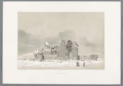 イランのタブリーズのブルーモスクの廃墟 モスク ルイネ タブリーズ (オブジェクトのタイトル) ペルシャの風景（シリーズタイトル） ペルセ・モダン（シリーズタイトル） 作： Eugene Flandin