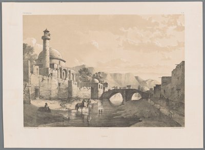 タブリーズのサヘブル アムル モスク Tabriz (オブジェクトのタイトル) ペルシャの風景（シリーズタイトル） ペルセ・モダン（シリーズタイトル） 作： Eugene Flandin