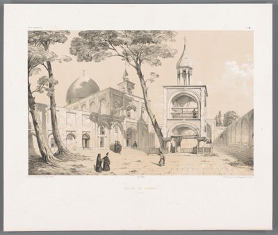 イスファハンのヴァンク大聖堂 Église de Djoulfa Ispahan (オブジェクトのタイトル) ペルシャの風景（シリーズタイトル） ペルセ・モダン（シリーズタイトル） 作： Eugene Flandin
