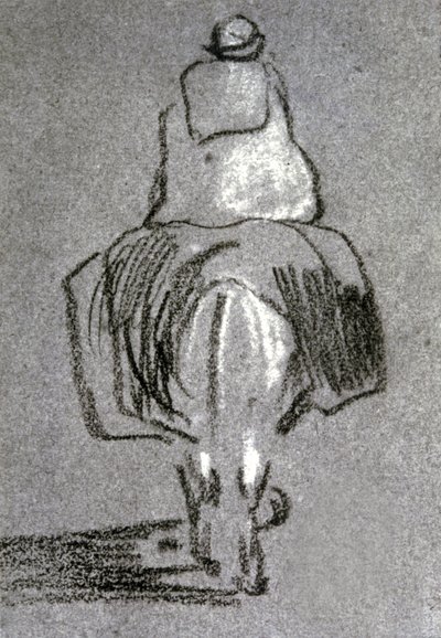 ロバに乗ったベルベル人 作： Eugène Fromentin