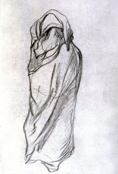 サヘルのベールに包まれた女性 作： Eugène Fromentin