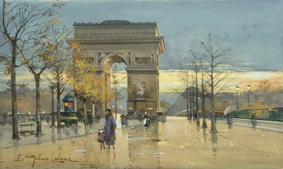凱旋門 作： Eugene Galien Laloue