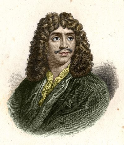 Jean Baptiste Poquelin dit Molière (1622 - 1673) Giraut が彫ったもの。 作： Eugene Giraud